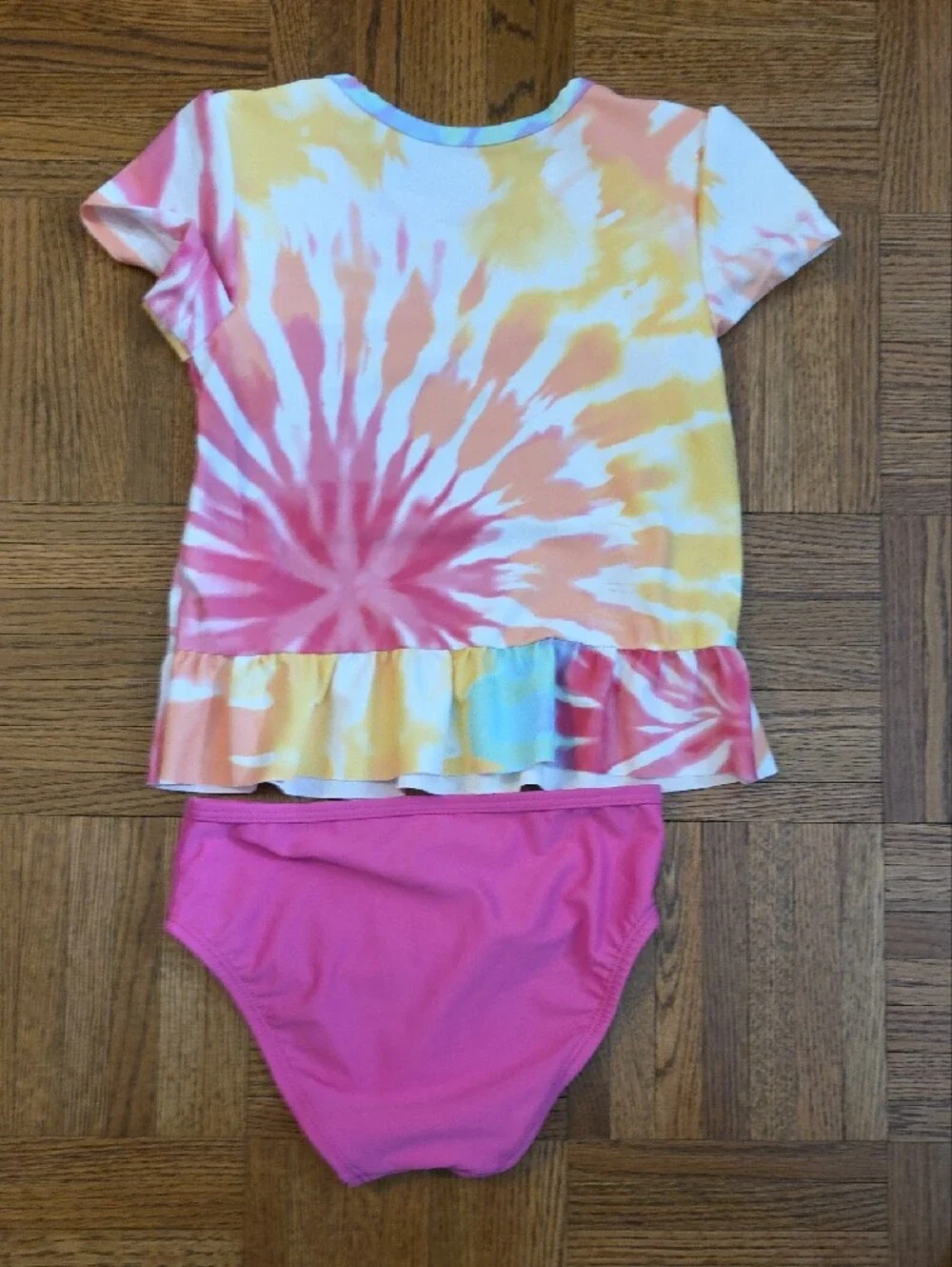 Tie Dye Rash Guard Set, 4t